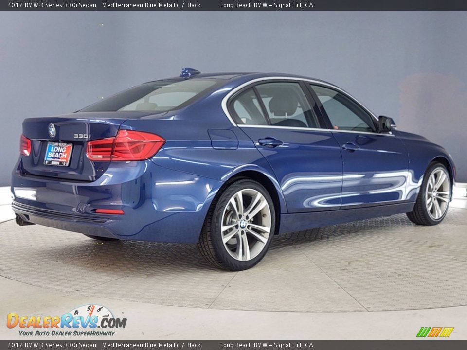 2017 BMW 3 Series 330i Sedan Mediterranean Blue Metallic / Black Photo #5