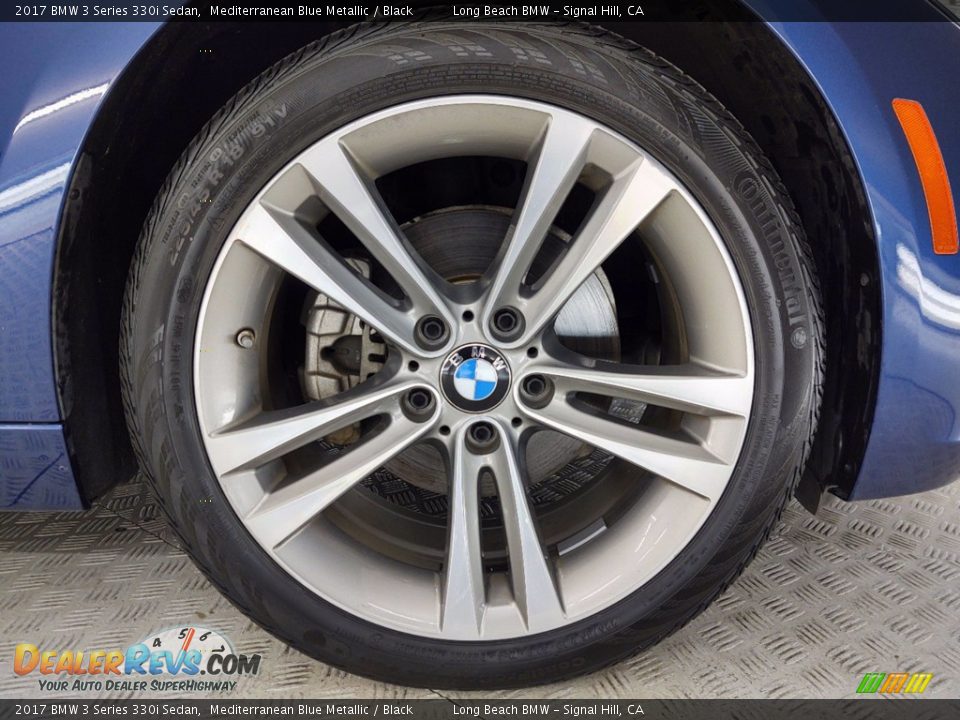 2017 BMW 3 Series 330i Sedan Mediterranean Blue Metallic / Black Photo #6