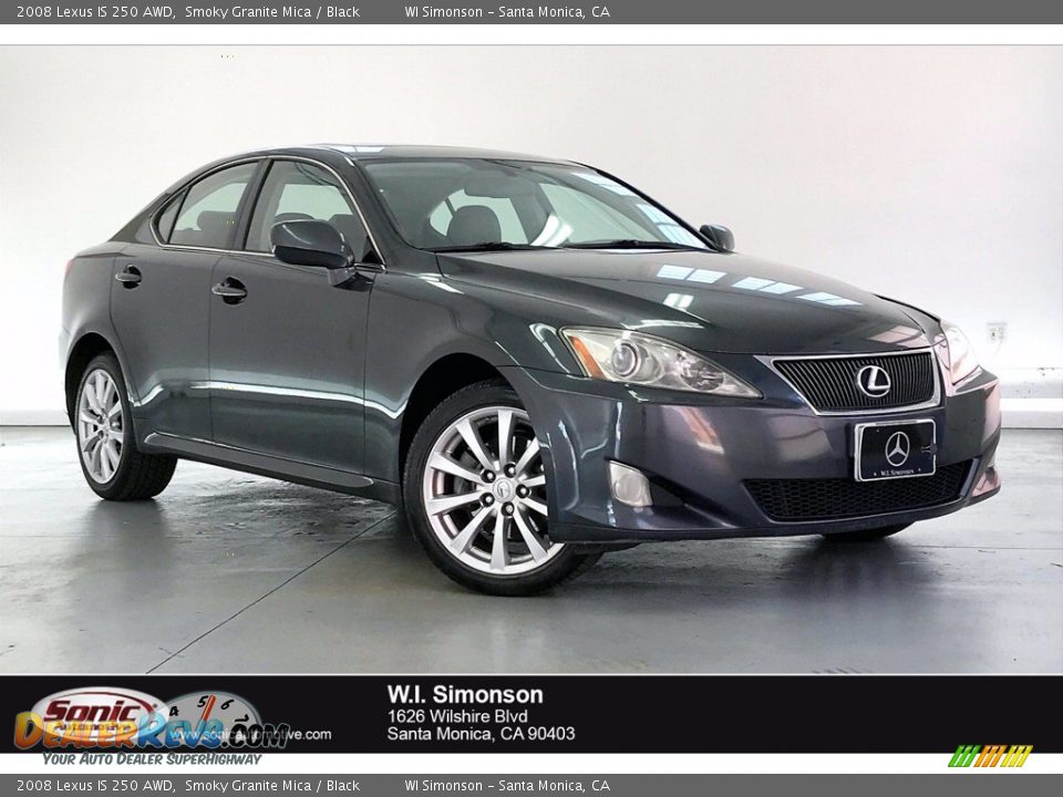 2008 Lexus IS 250 AWD Smoky Granite Mica / Black Photo #1