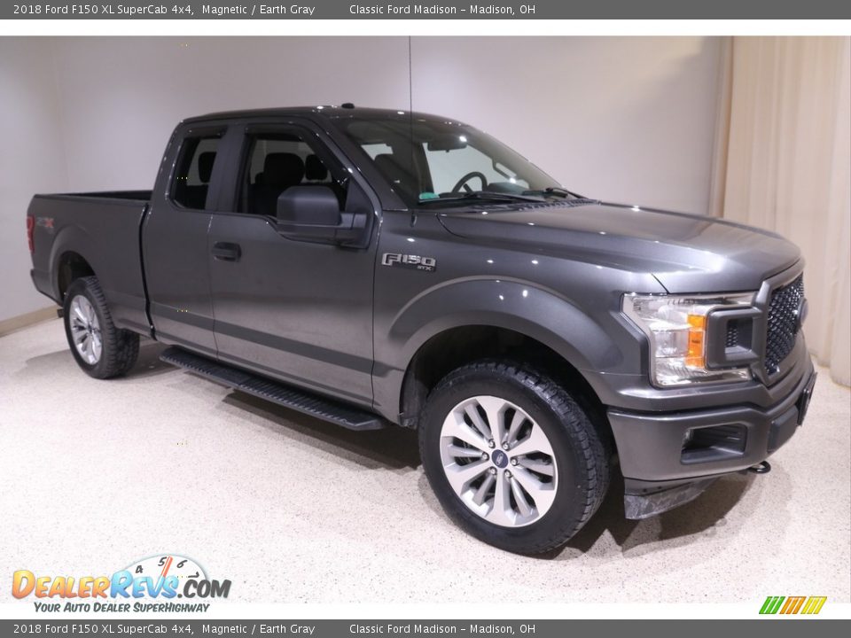 2018 Ford F150 XL SuperCab 4x4 Magnetic / Earth Gray Photo #1