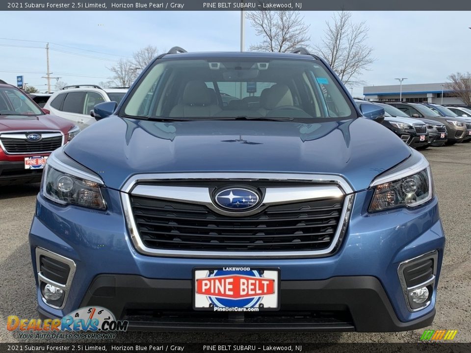 2021 Subaru Forester 2.5i Limited Horizon Blue Pearl / Gray Photo #3