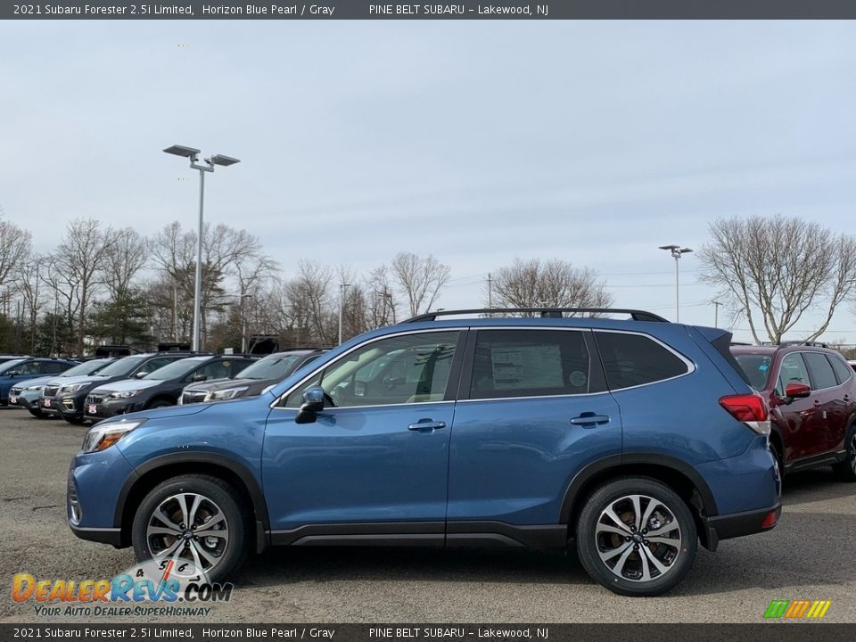 2021 Subaru Forester 2.5i Limited Horizon Blue Pearl / Gray Photo #4