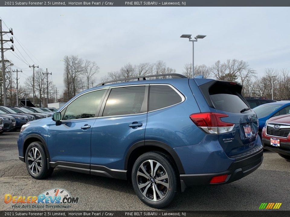 2021 Subaru Forester 2.5i Limited Horizon Blue Pearl / Gray Photo #6