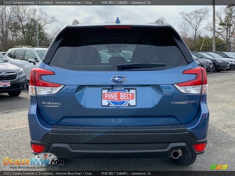 2021 Subaru Forester 2.5i Limited Horizon Blue Pearl / Gray Photo #7