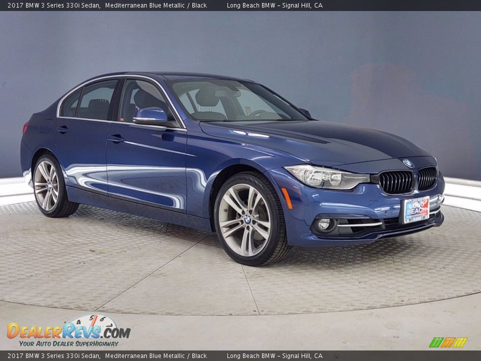 2017 BMW 3 Series 330i Sedan Mediterranean Blue Metallic / Black Photo #36