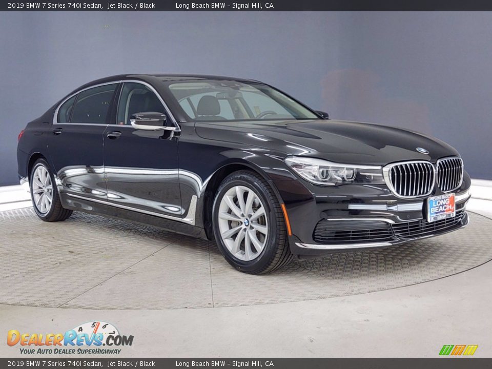 2019 BMW 7 Series 740i Sedan Jet Black / Black Photo #1