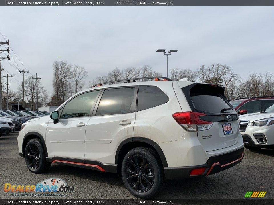 2021 Subaru Forester 2.5i Sport Crystal White Pearl / Black Photo #6