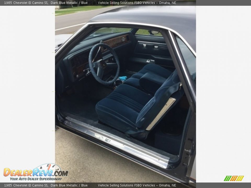 Blue Interior - 1985 Chevrolet El Camino SS Photo #2