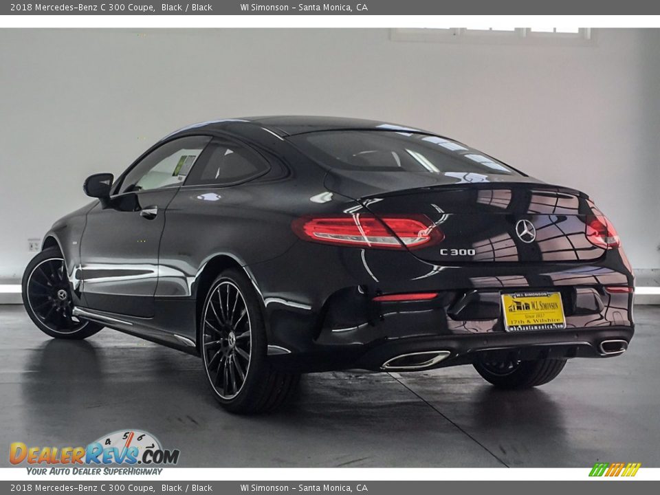 2018 Mercedes-Benz C 300 Coupe Black / Black Photo #3