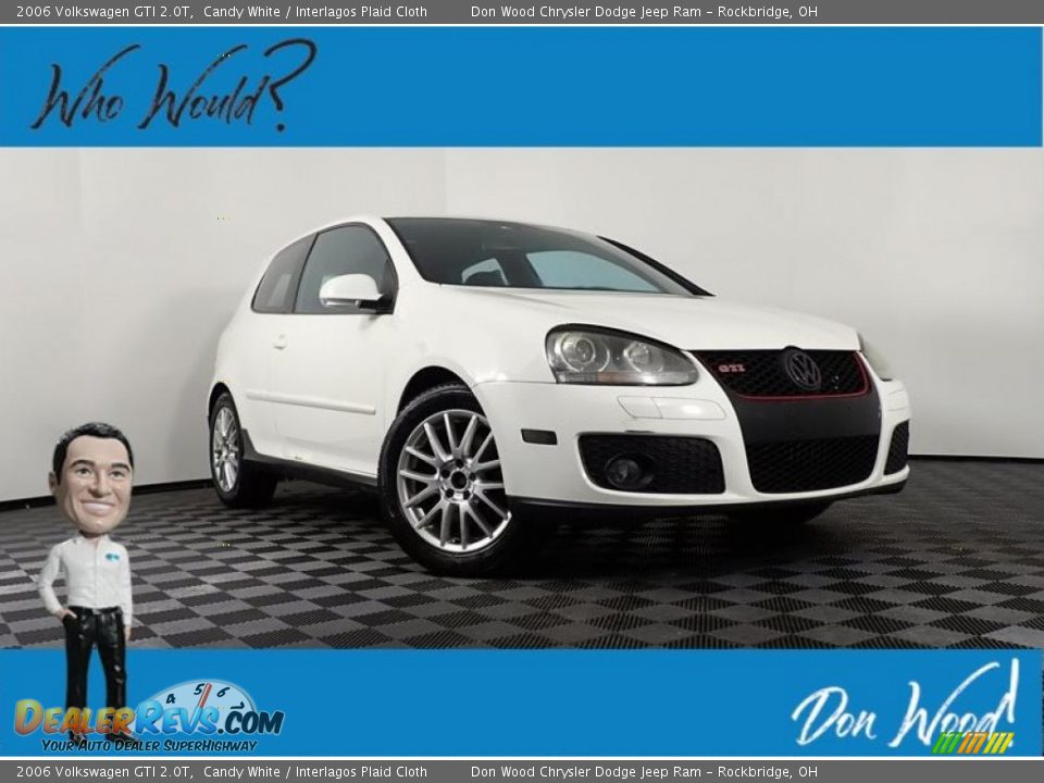 2006 Volkswagen GTI 2.0T Candy White / Interlagos Plaid Cloth Photo #1