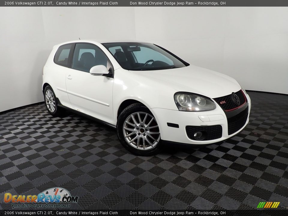 2006 Volkswagen GTI 2.0T Candy White / Interlagos Plaid Cloth Photo #3