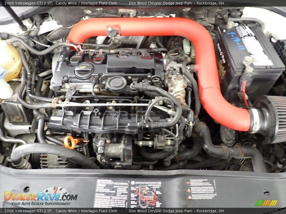 2006 Volkswagen GTI 2.0T Candy White / Interlagos Plaid Cloth Photo #7