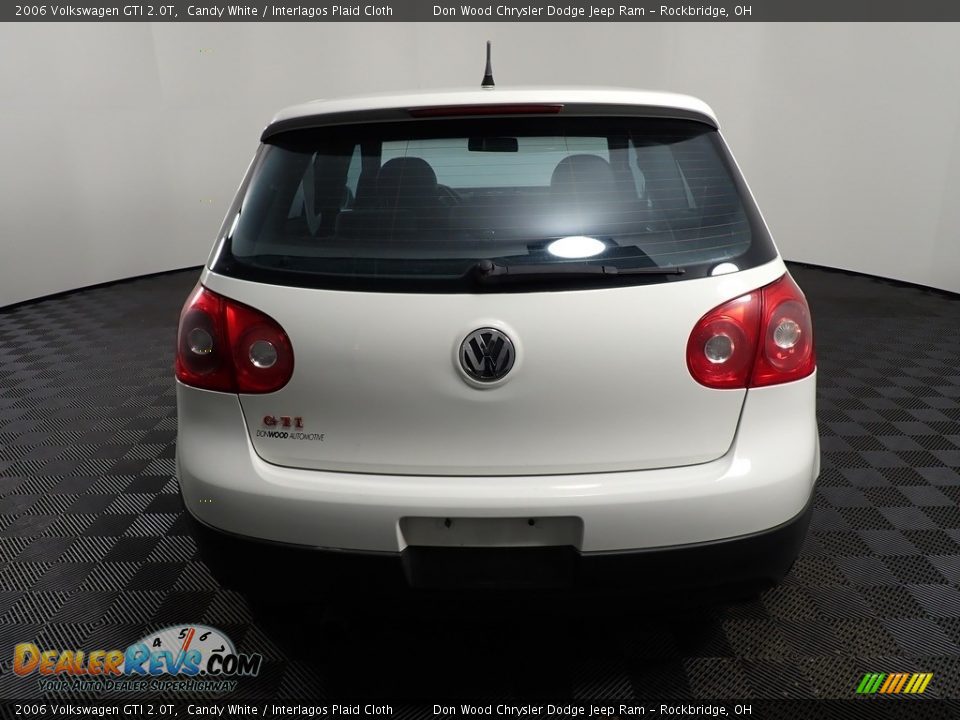 2006 Volkswagen GTI 2.0T Candy White / Interlagos Plaid Cloth Photo #12
