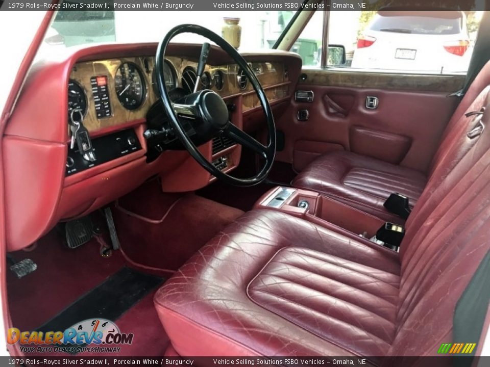 Burgundy Interior - 1979 Rolls-Royce Silver Shadow II  Photo #3