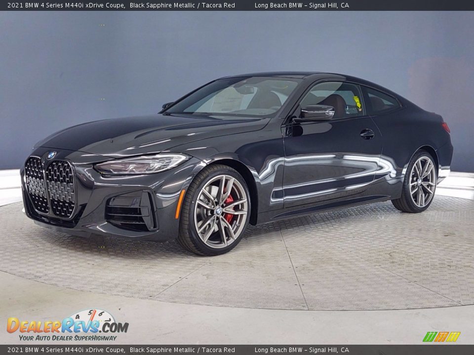 Black Sapphire Metallic 2021 BMW 4 Series M440i xDrive Coupe Photo #3