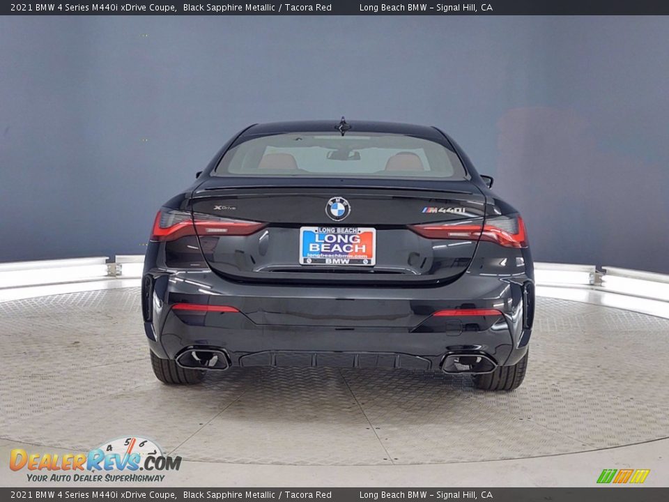 2021 BMW 4 Series M440i xDrive Coupe Black Sapphire Metallic / Tacora Red Photo #4