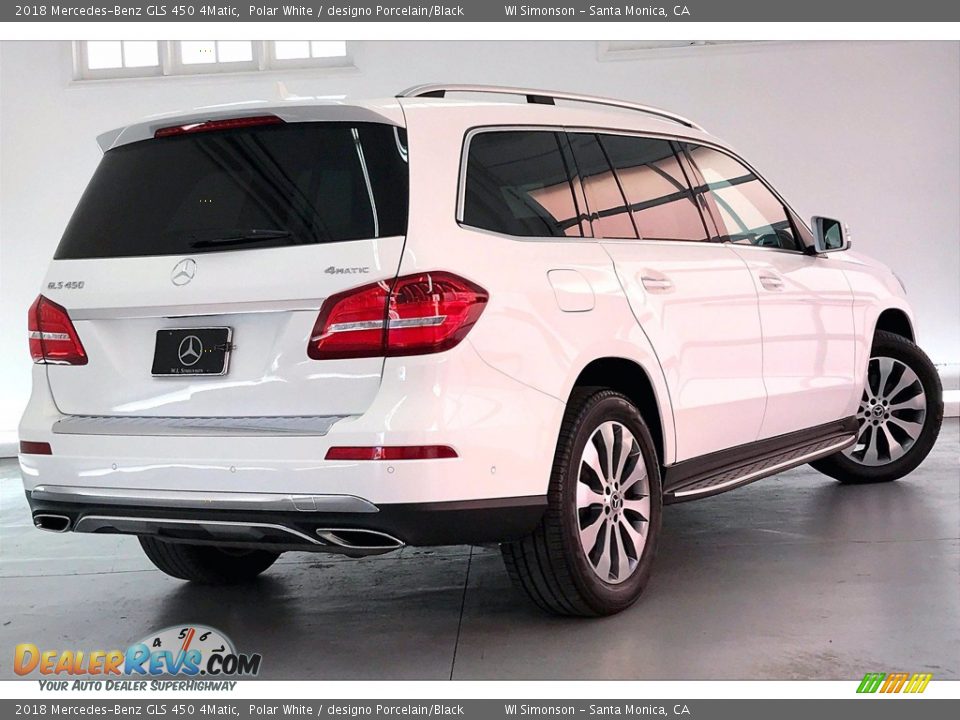 2018 Mercedes-Benz GLS 450 4Matic Polar White / designo Porcelain/Black Photo #13