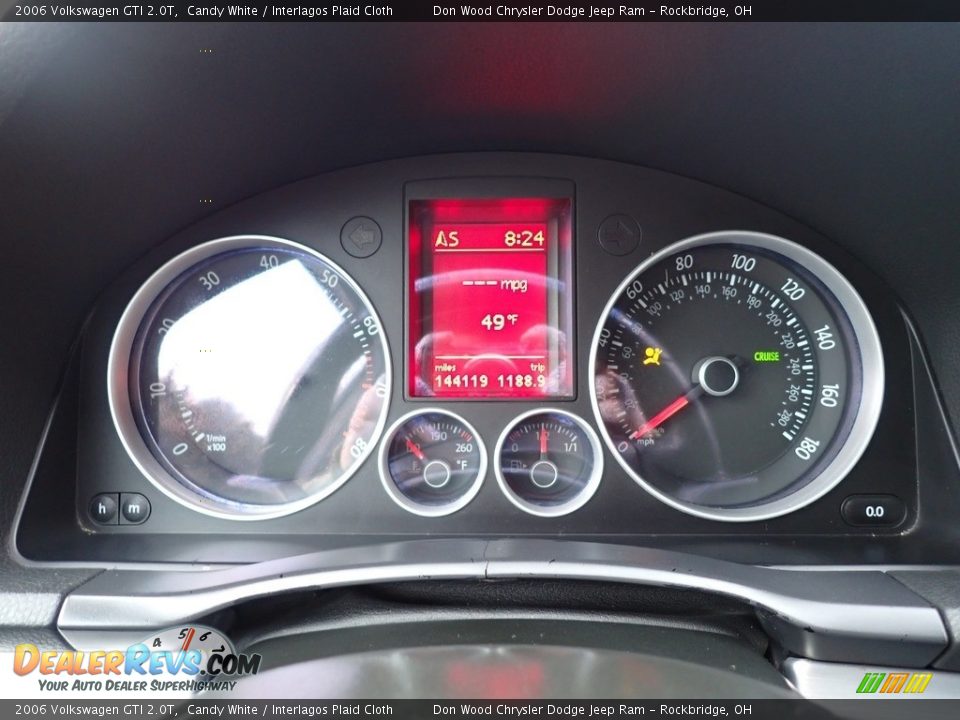 2006 Volkswagen GTI 2.0T Candy White / Interlagos Plaid Cloth Photo #26