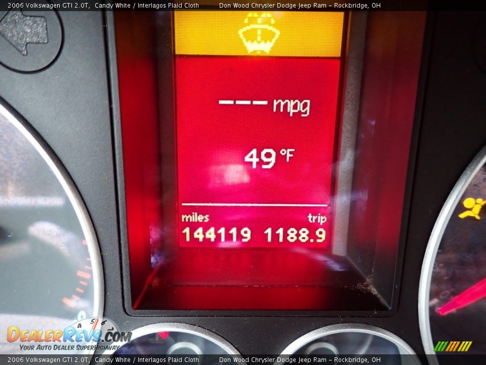 2006 Volkswagen GTI 2.0T Candy White / Interlagos Plaid Cloth Photo #27