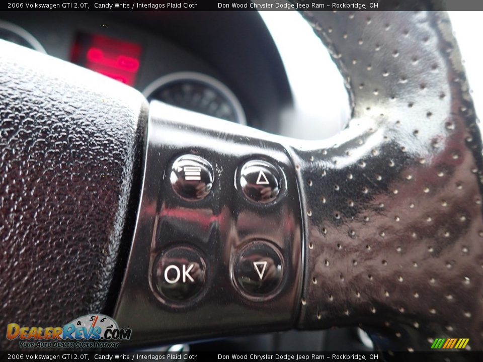 2006 Volkswagen GTI 2.0T Candy White / Interlagos Plaid Cloth Photo #30