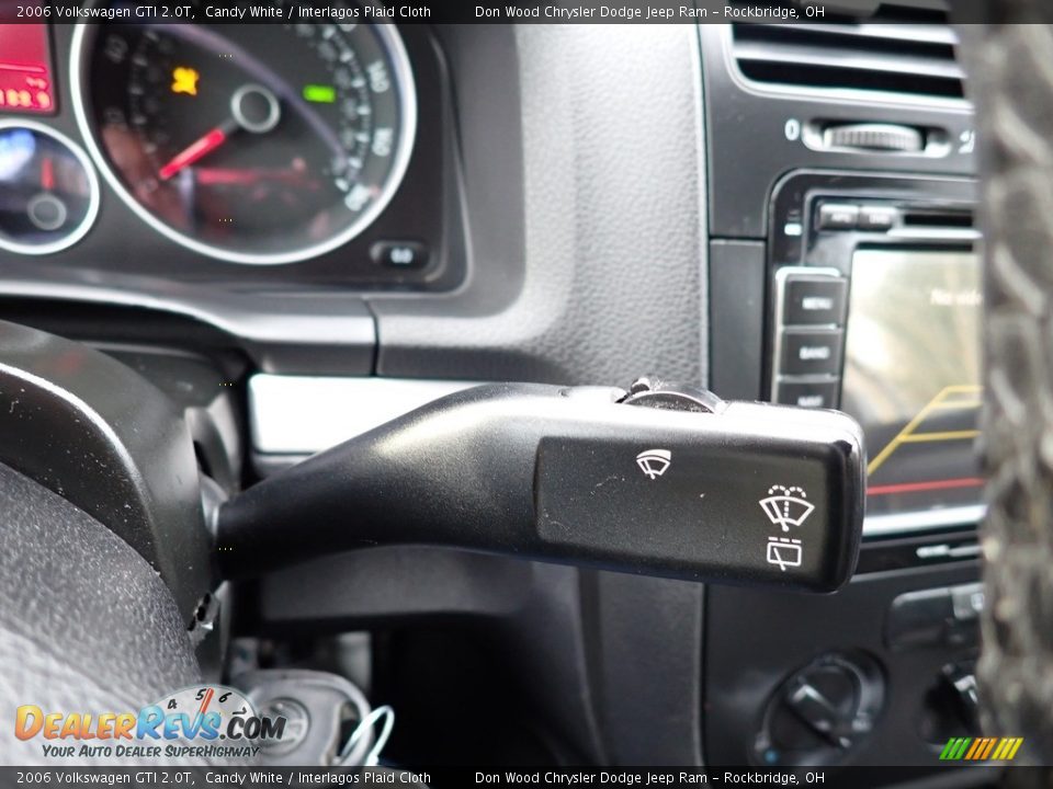 2006 Volkswagen GTI 2.0T Candy White / Interlagos Plaid Cloth Photo #31