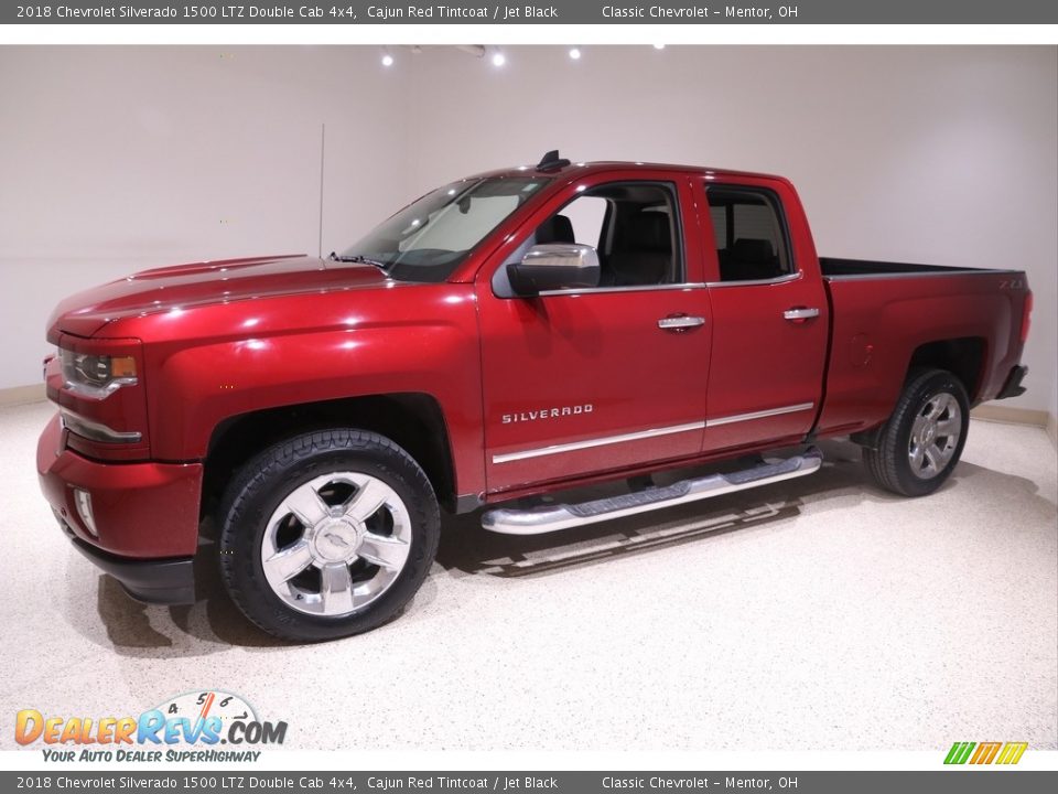 2018 Chevrolet Silverado 1500 LTZ Double Cab 4x4 Cajun Red Tintcoat / Jet Black Photo #3