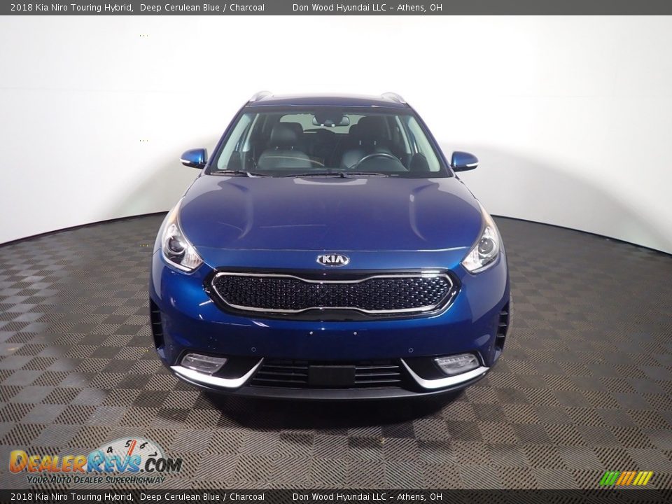 2018 Kia Niro Touring Hybrid Deep Cerulean Blue / Charcoal Photo #8