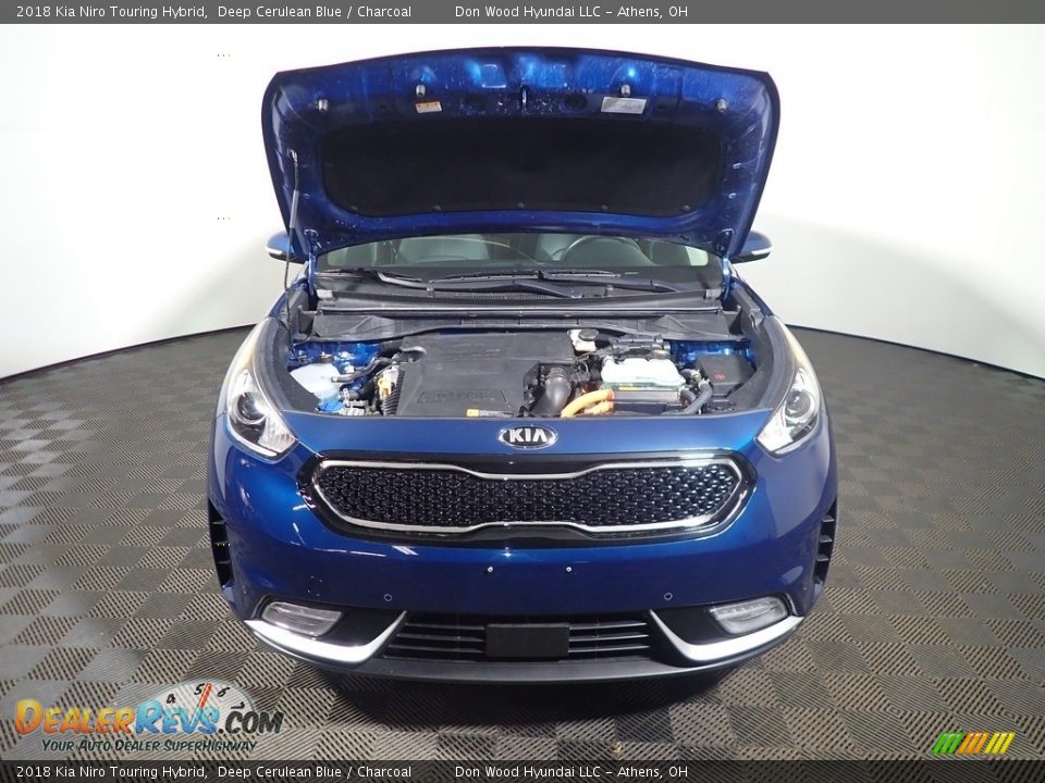 2018 Kia Niro Touring Hybrid Deep Cerulean Blue / Charcoal Photo #9