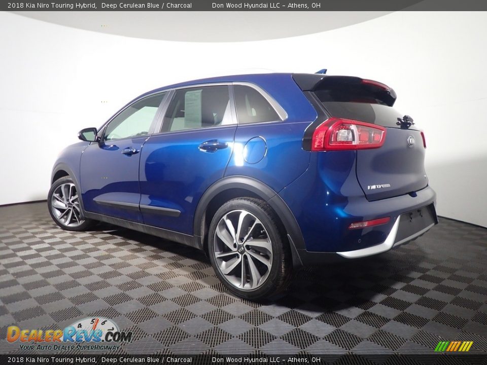 2018 Kia Niro Touring Hybrid Deep Cerulean Blue / Charcoal Photo #14