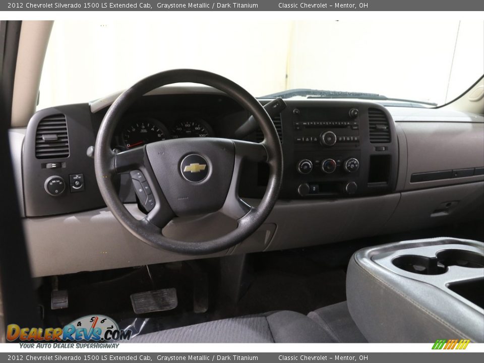 2012 Chevrolet Silverado 1500 LS Extended Cab Graystone Metallic / Dark Titanium Photo #6