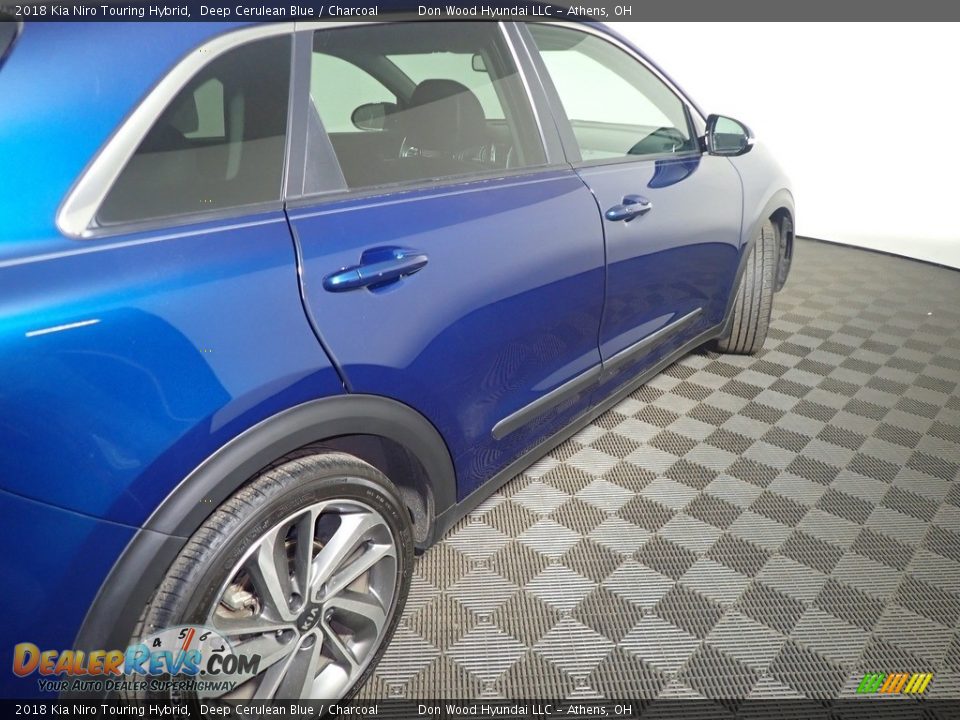 2018 Kia Niro Touring Hybrid Deep Cerulean Blue / Charcoal Photo #22