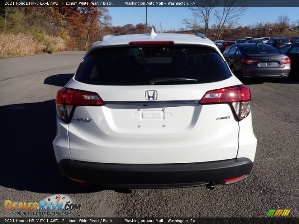 2021 Honda HR-V EX-L AWD Platinum White Pearl / Black Photo #4