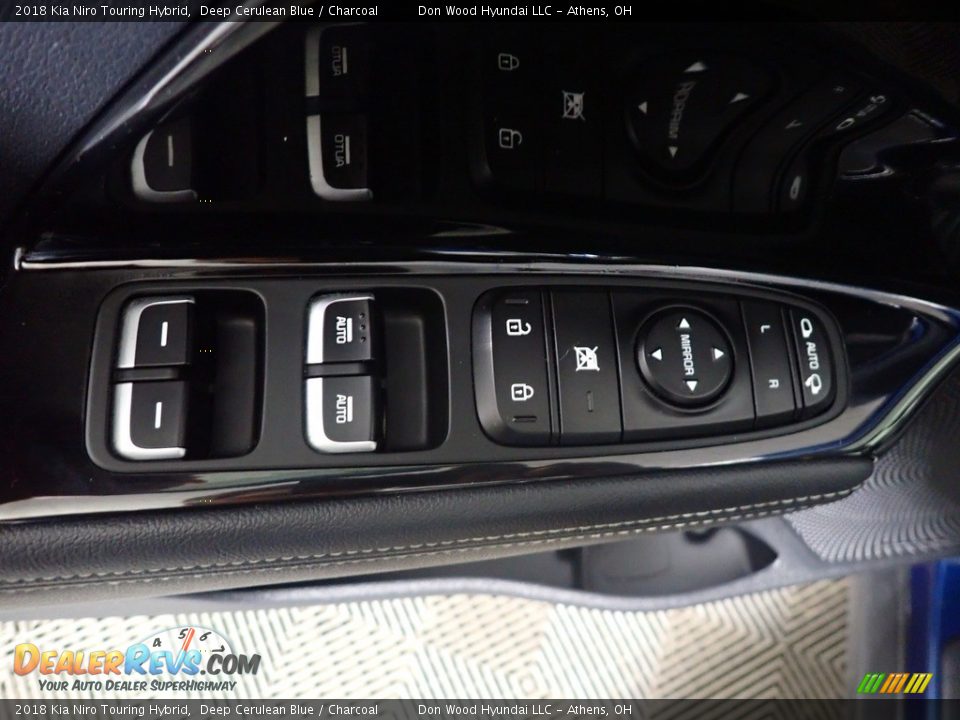 2018 Kia Niro Touring Hybrid Deep Cerulean Blue / Charcoal Photo #24