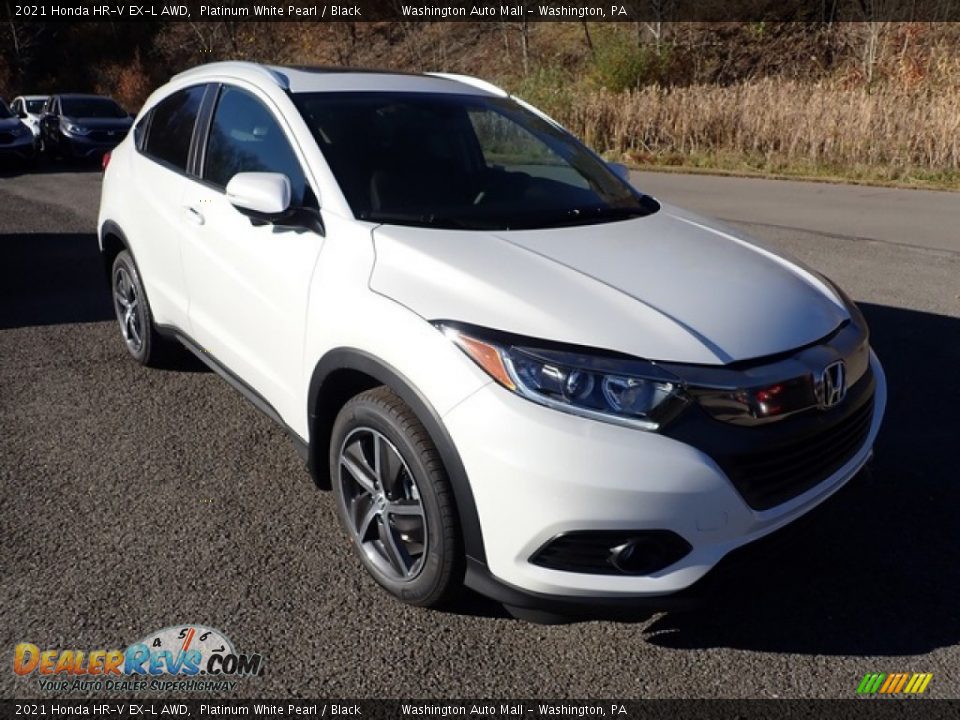 2021 Honda HR-V EX-L AWD Platinum White Pearl / Black Photo #6