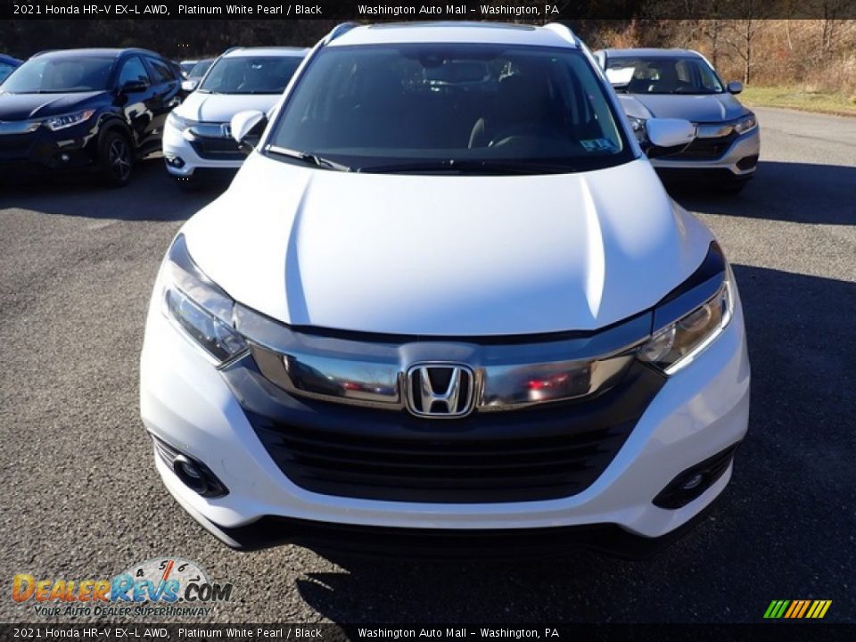 2021 Honda HR-V EX-L AWD Platinum White Pearl / Black Photo #7