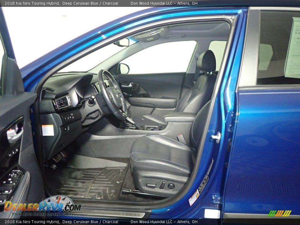 2018 Kia Niro Touring Hybrid Deep Cerulean Blue / Charcoal Photo #26