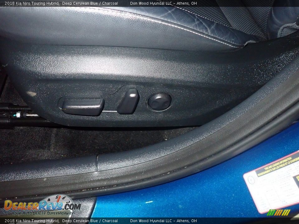 2018 Kia Niro Touring Hybrid Deep Cerulean Blue / Charcoal Photo #27
