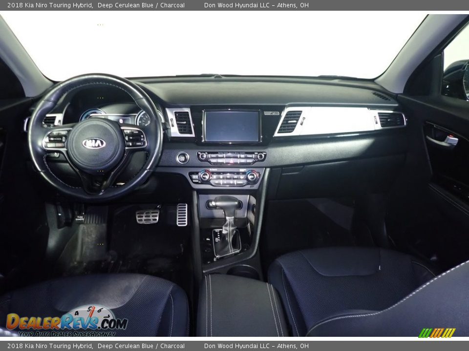 2018 Kia Niro Touring Hybrid Deep Cerulean Blue / Charcoal Photo #28