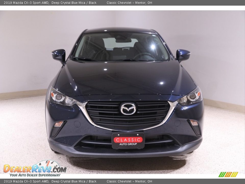 2019 Mazda CX-3 Sport AWD Deep Crystal Blue Mica / Black Photo #2