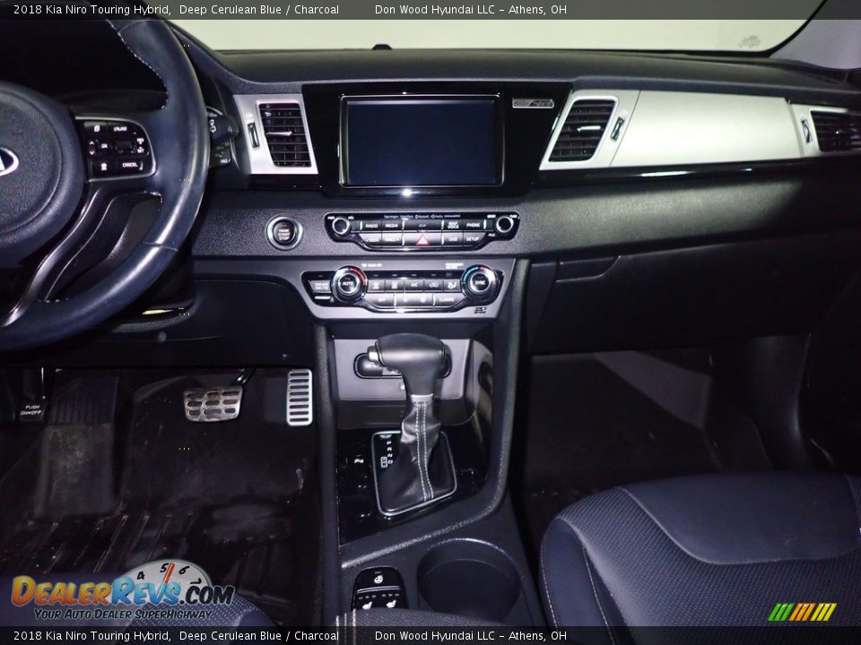 2018 Kia Niro Touring Hybrid Deep Cerulean Blue / Charcoal Photo #29