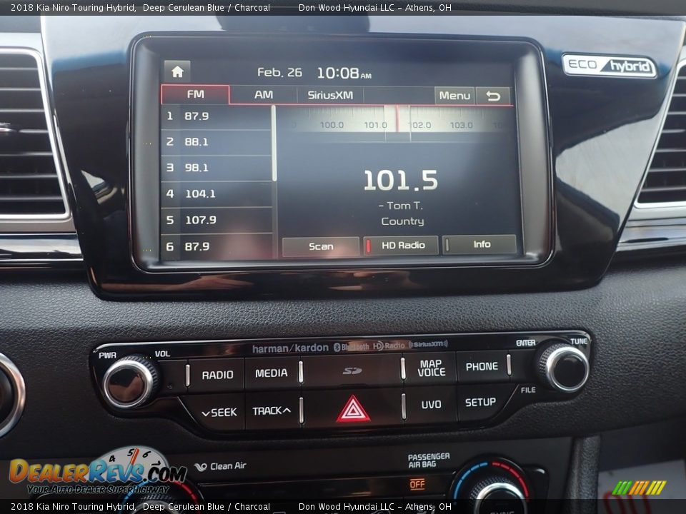 2018 Kia Niro Touring Hybrid Deep Cerulean Blue / Charcoal Photo #30