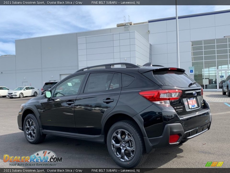 2021 Subaru Crosstrek Sport Crystal Black Silica / Gray Photo #6