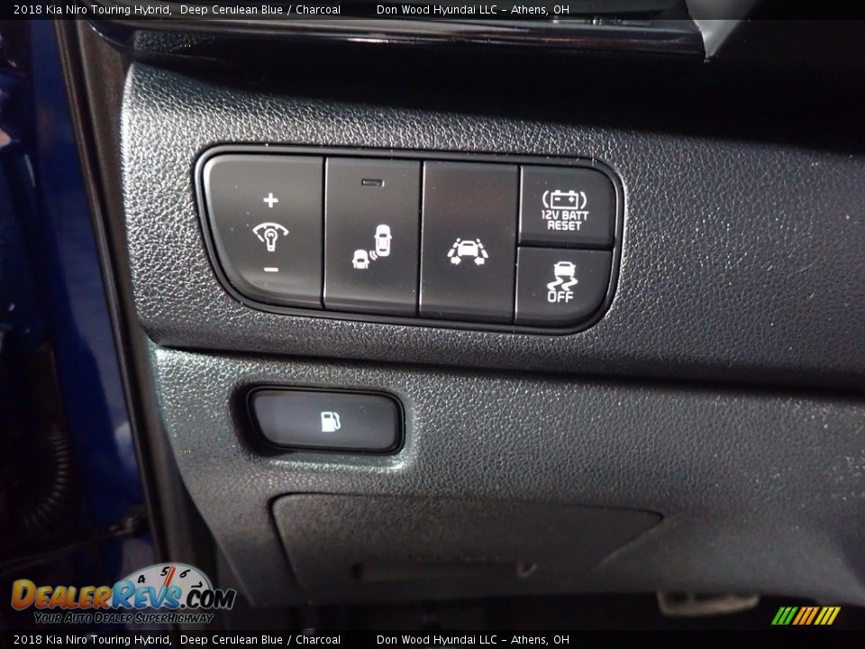 2018 Kia Niro Touring Hybrid Deep Cerulean Blue / Charcoal Photo #35