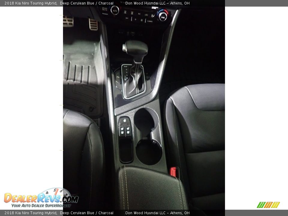 2018 Kia Niro Touring Hybrid Deep Cerulean Blue / Charcoal Photo #36