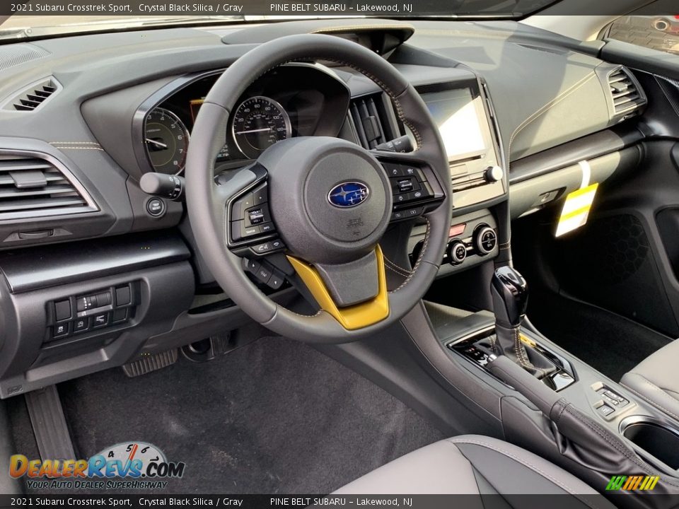 2021 Subaru Crosstrek Sport Crystal Black Silica / Gray Photo #12