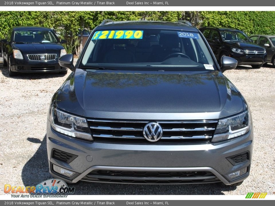 2018 Volkswagen Tiguan SEL Platinum Gray Metallic / Titan Black Photo #3