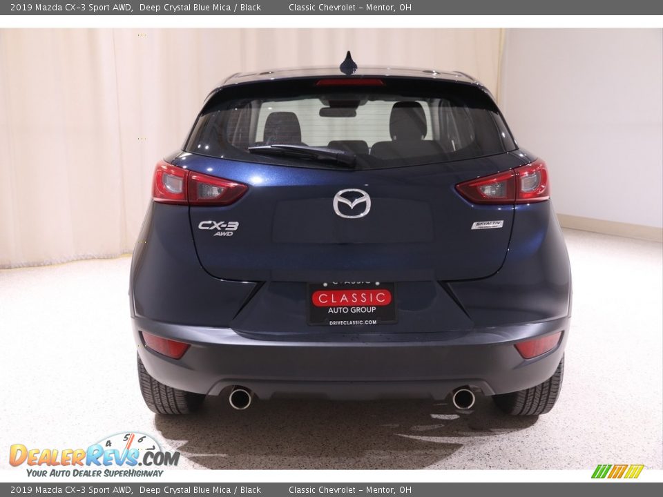 2019 Mazda CX-3 Sport AWD Deep Crystal Blue Mica / Black Photo #17