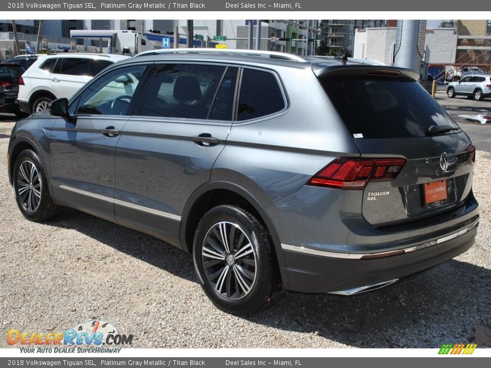 2018 Volkswagen Tiguan SEL Platinum Gray Metallic / Titan Black Photo #6