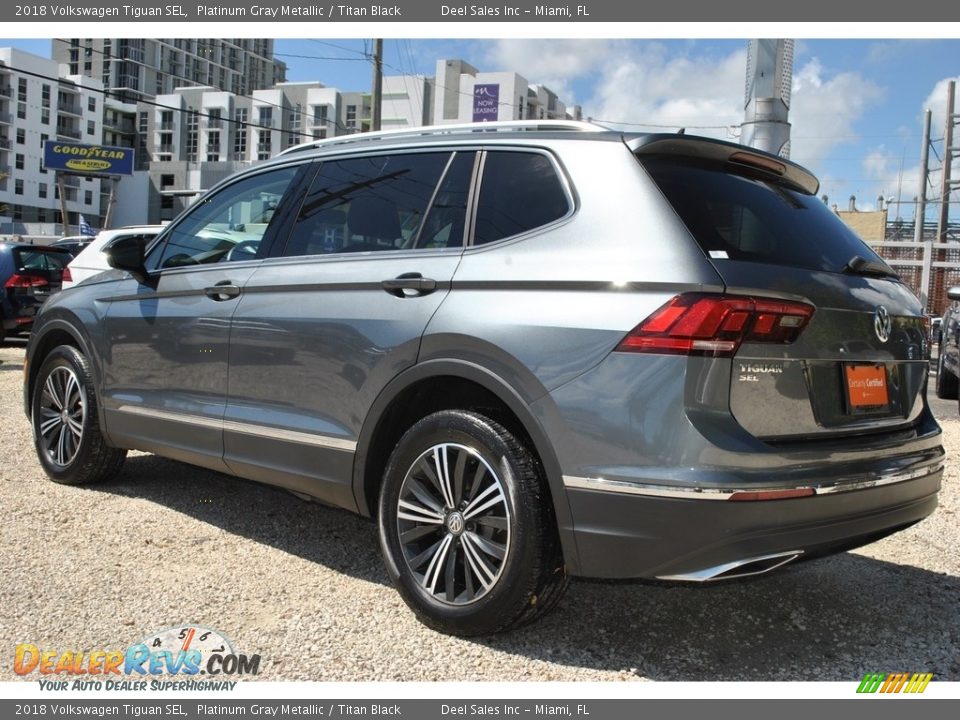 2018 Volkswagen Tiguan SEL Platinum Gray Metallic / Titan Black Photo #7