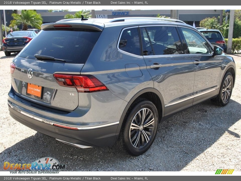 2018 Volkswagen Tiguan SEL Platinum Gray Metallic / Titan Black Photo #9